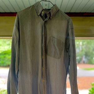 Pin Striped Casual Button Down